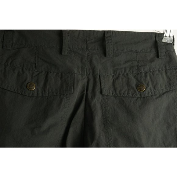 Women's Dark Gray Cargo Shorts - Picture 9 of 9